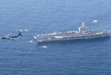 ناو هواپیمابر USS Abraham Lincoln در خلیج فارس تنش ایران آمریکا ۱۴۰۴